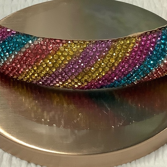 🌼 Pastel Hairband Multicolor Rhinestone Headband NWOT - Picture 4 of 5